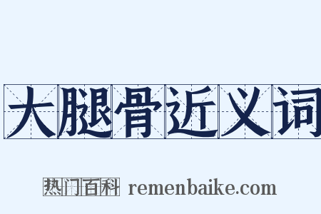 大腿骨近义词是什么意思的图片